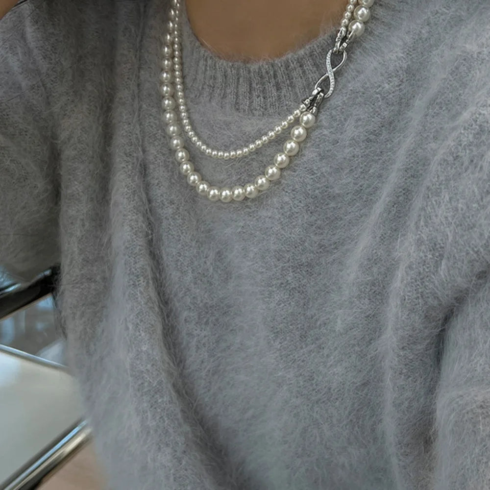 Collier Perles Double Rangée