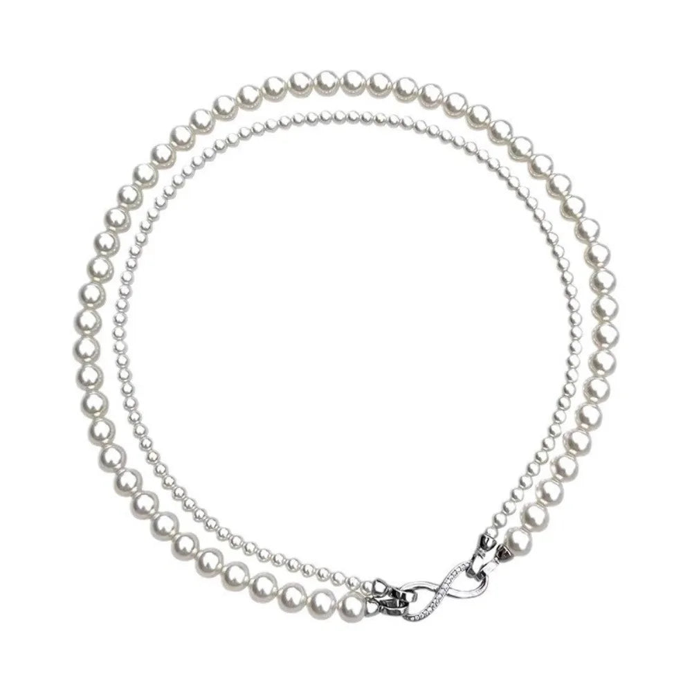 Collier Perles Double Rangée