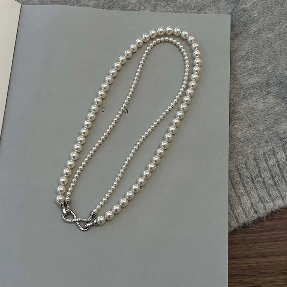 Collier Perles Double Rangée