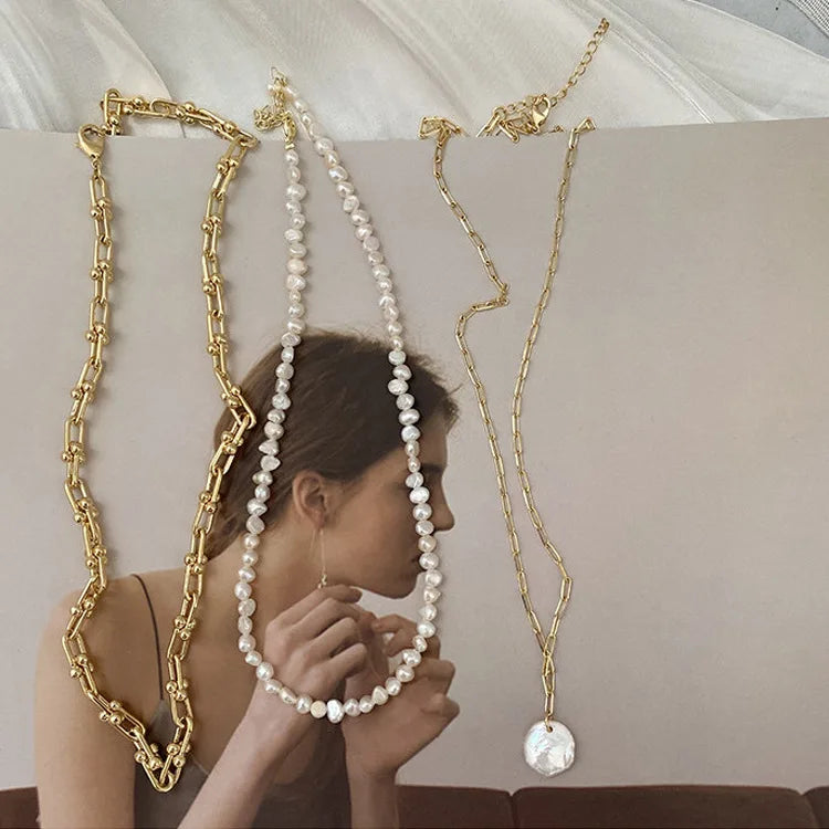 Collier Perles Baroques