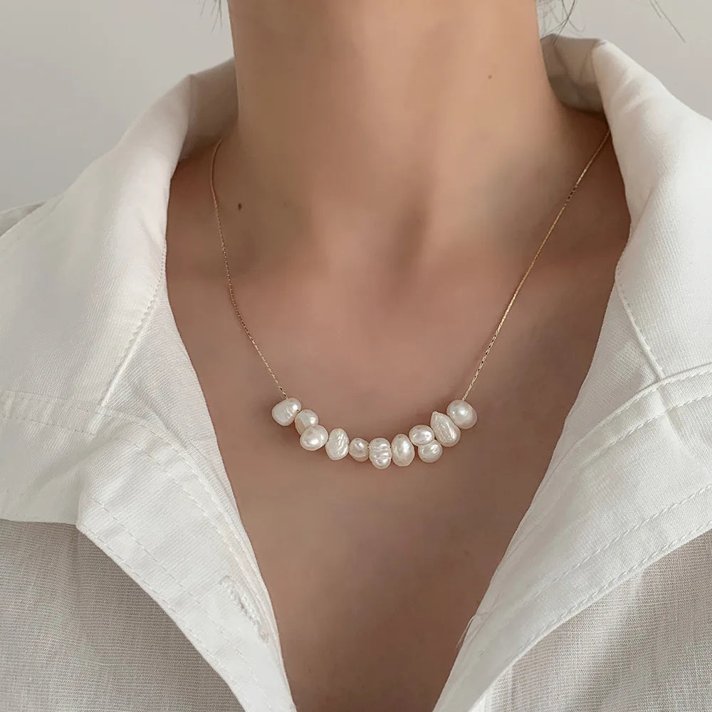Collier Perles Baroques