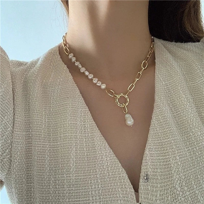 Collier Perles Baroques