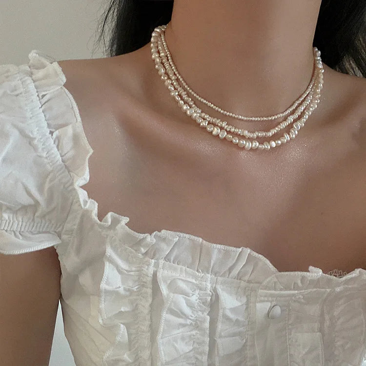 Collier Perles Baroques