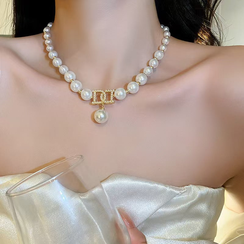 Collier Pendentif Perles