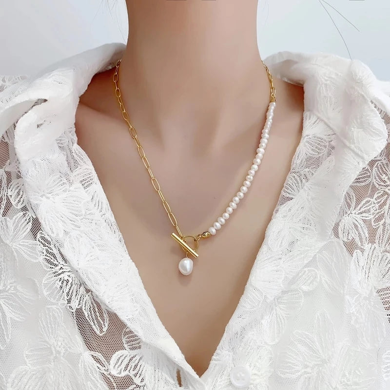 Collier Perles Baroques