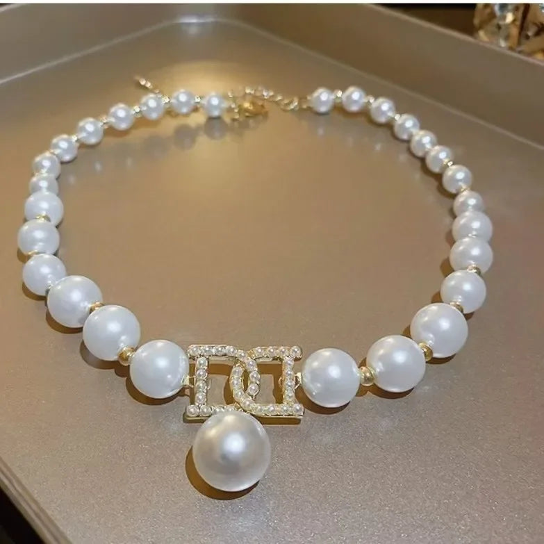 Collier Pendentif Perles