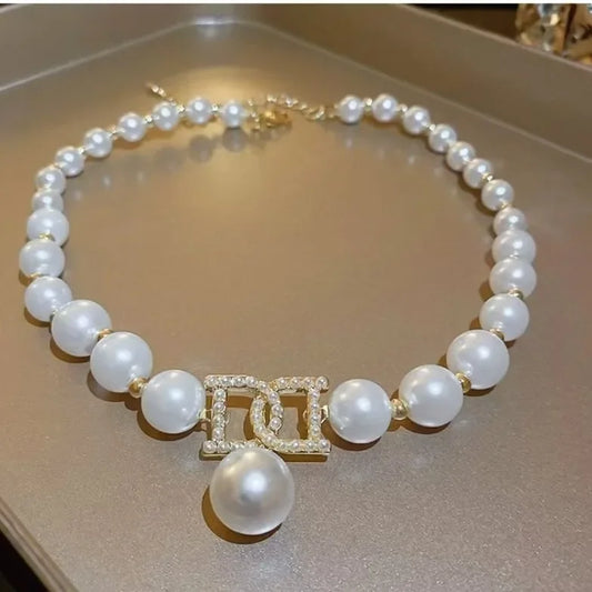 Collier Pendentif Perles