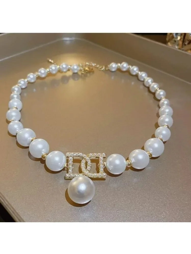 Collier Pendentif Perles