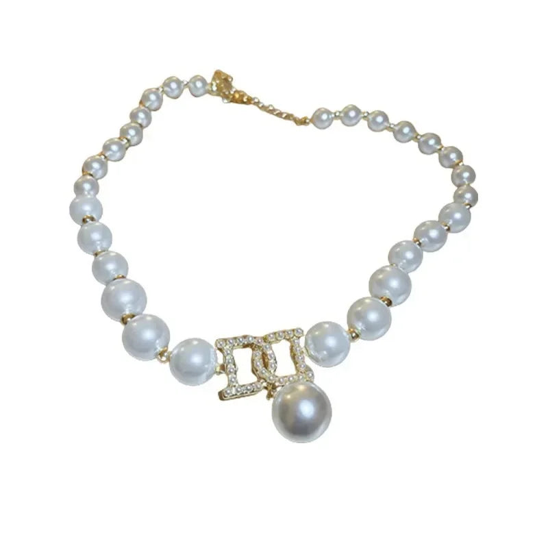 Collier Pendentif Perles