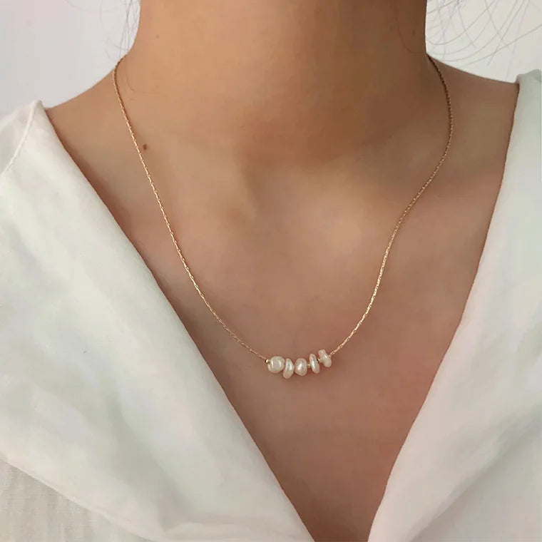 Collier Perles Baroques