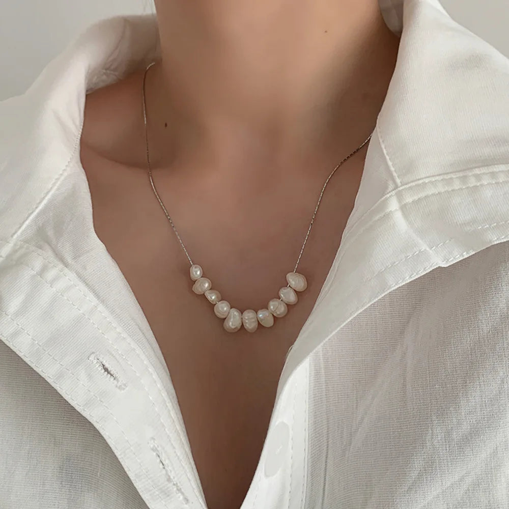 Collier Perles Baroques