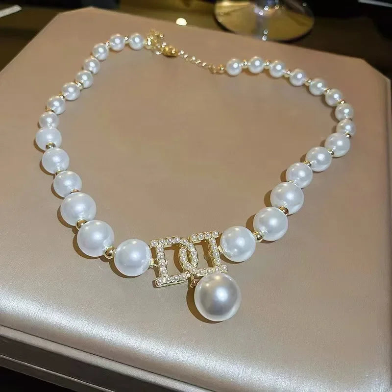 Collier Pendentif Perles