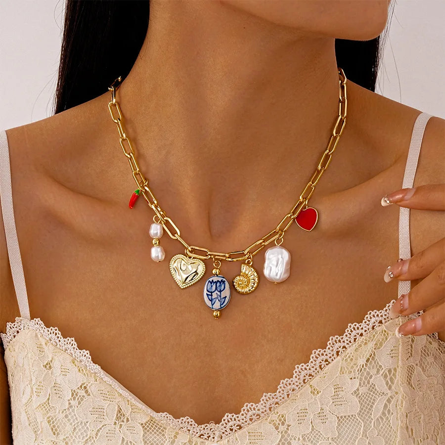 Collier Perles Baroques