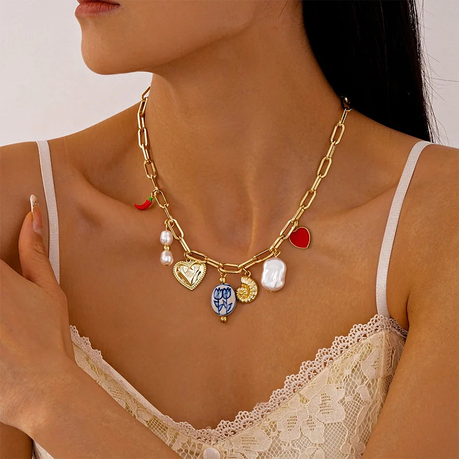 Collier Perles Baroques