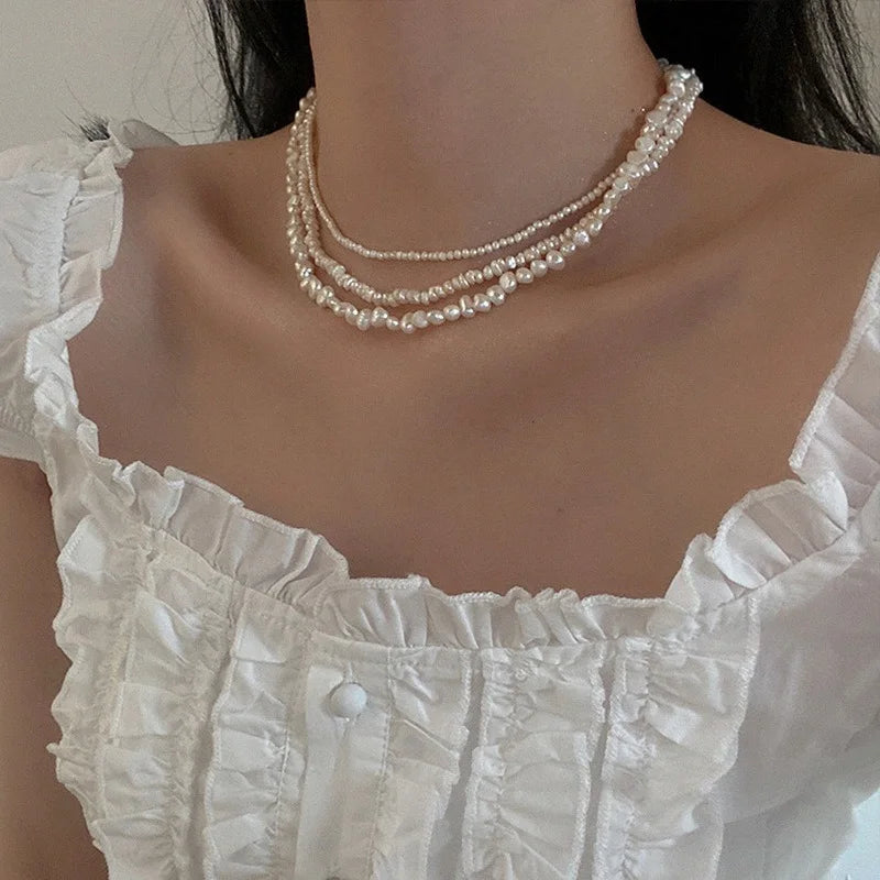 Collier Perles Baroques